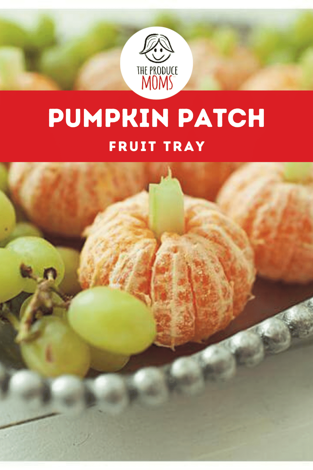 Pinterest Pin: Halloween Pumpkin Patch Fruit Tray