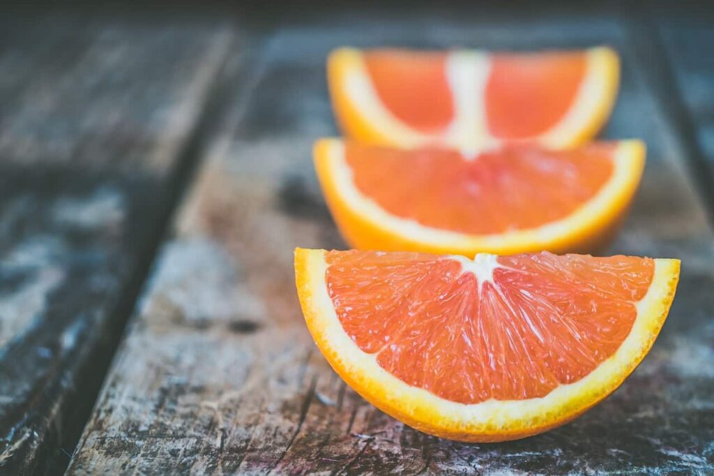 Blood oranges are delicious fruits for September