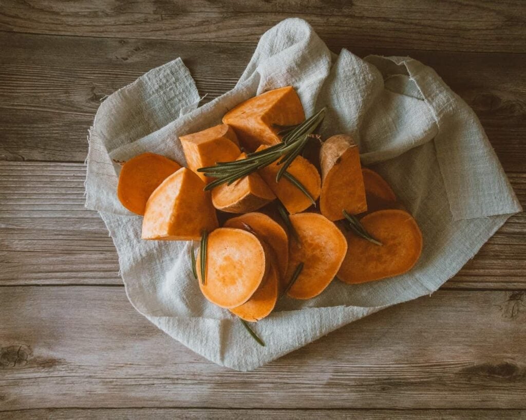Sweet potatoes are a delicious vegetable for September