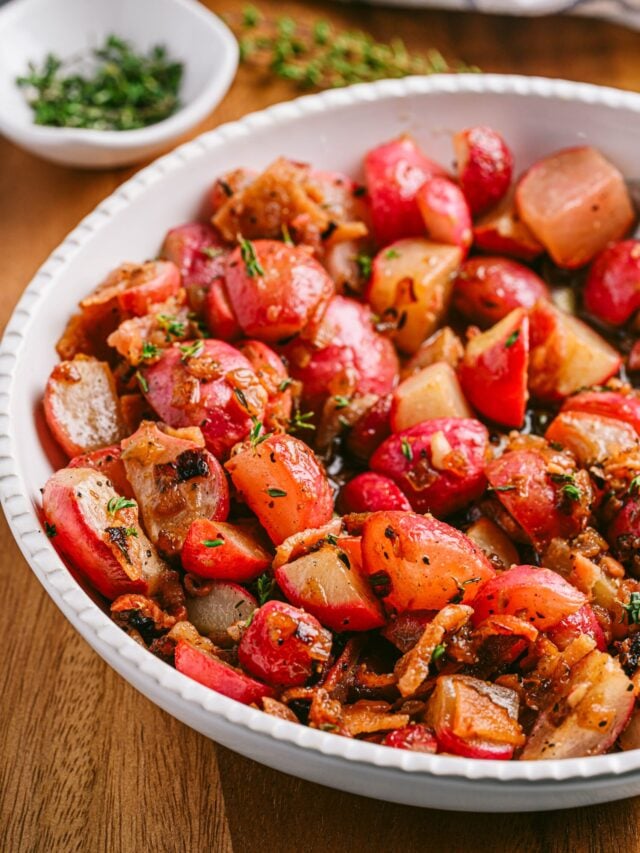 Sautรฉed Radishes and Bacon Sautรฉed Radishes and Bacon