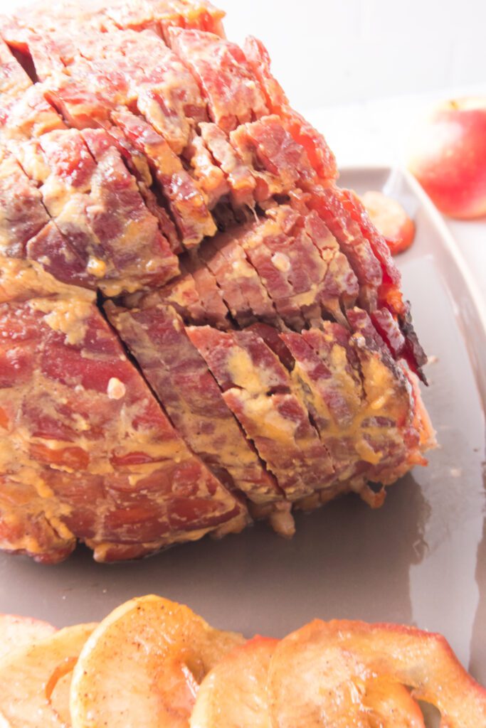 Overhead shot of ham