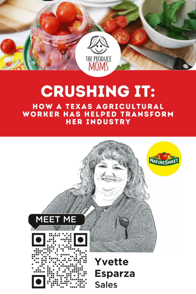 Pinterest Pin: Yvette Behind the Label Image and QR code