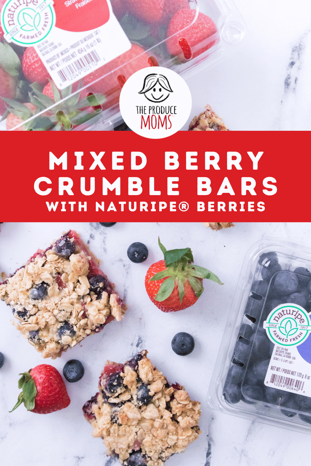 Pinterest Pin: Mixed Berry Crumble Recipe