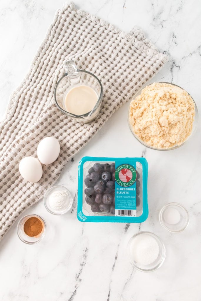 Keto Blueberry Muffin Ingredients