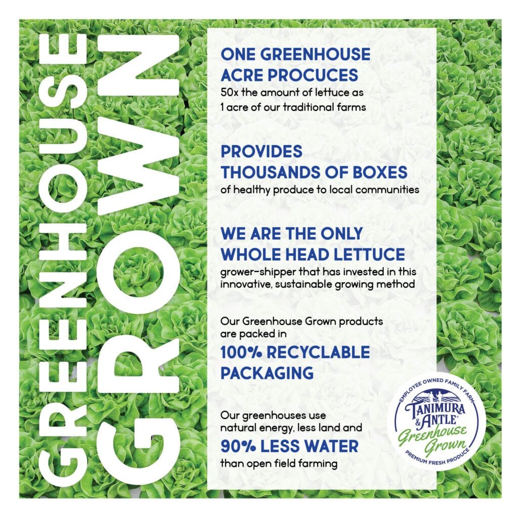 Tanimura & Antle Greenhouse Grown Infographic