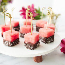 Plated Watermelon Bites