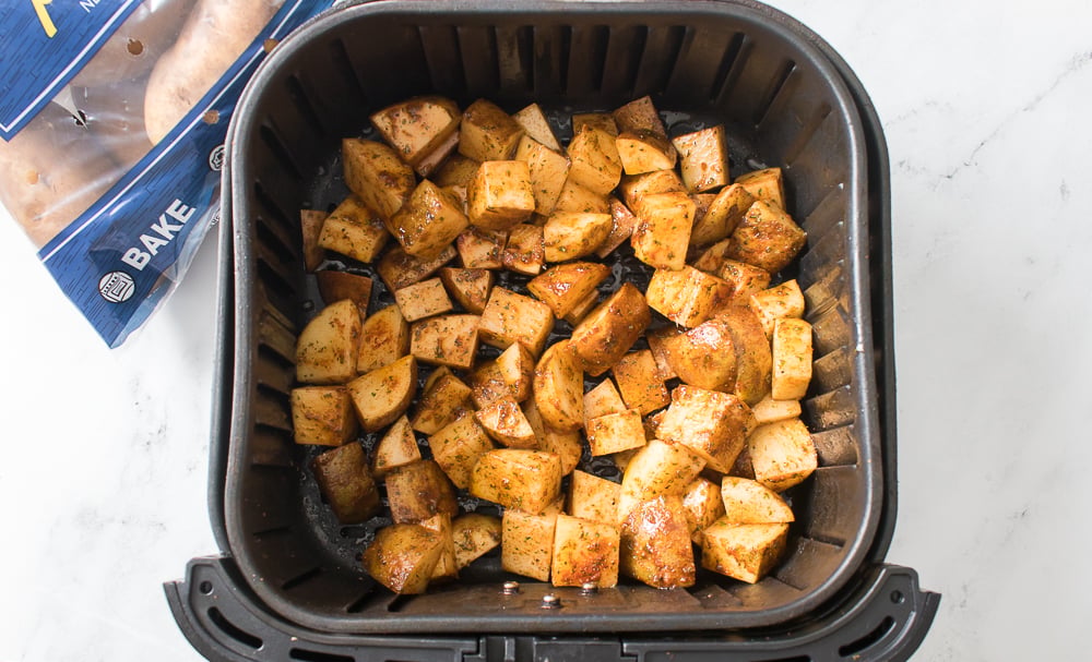 wada farms potatoes in air fryer mixed with seasonings