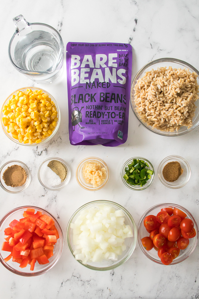 Ingredients for Southwestern Rice