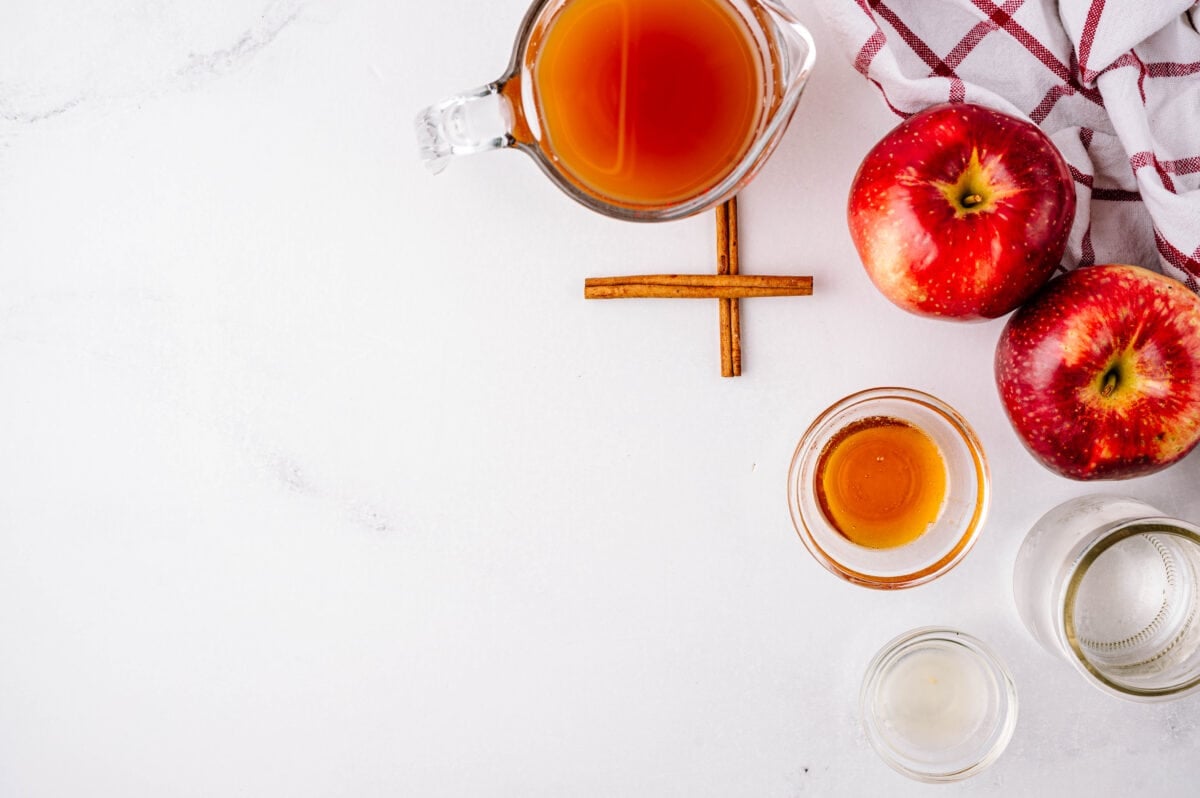 ingredients for apple cider hot toddy