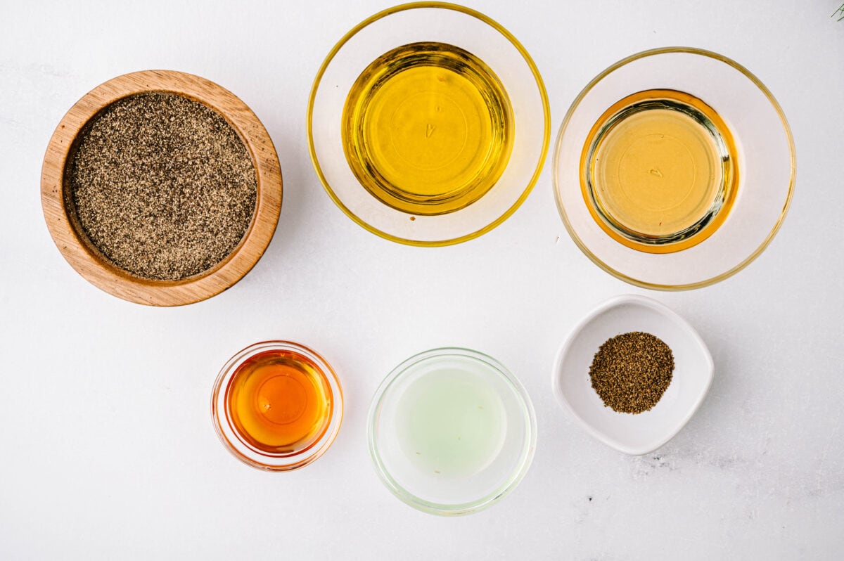 ingredients for lime vinaigrette