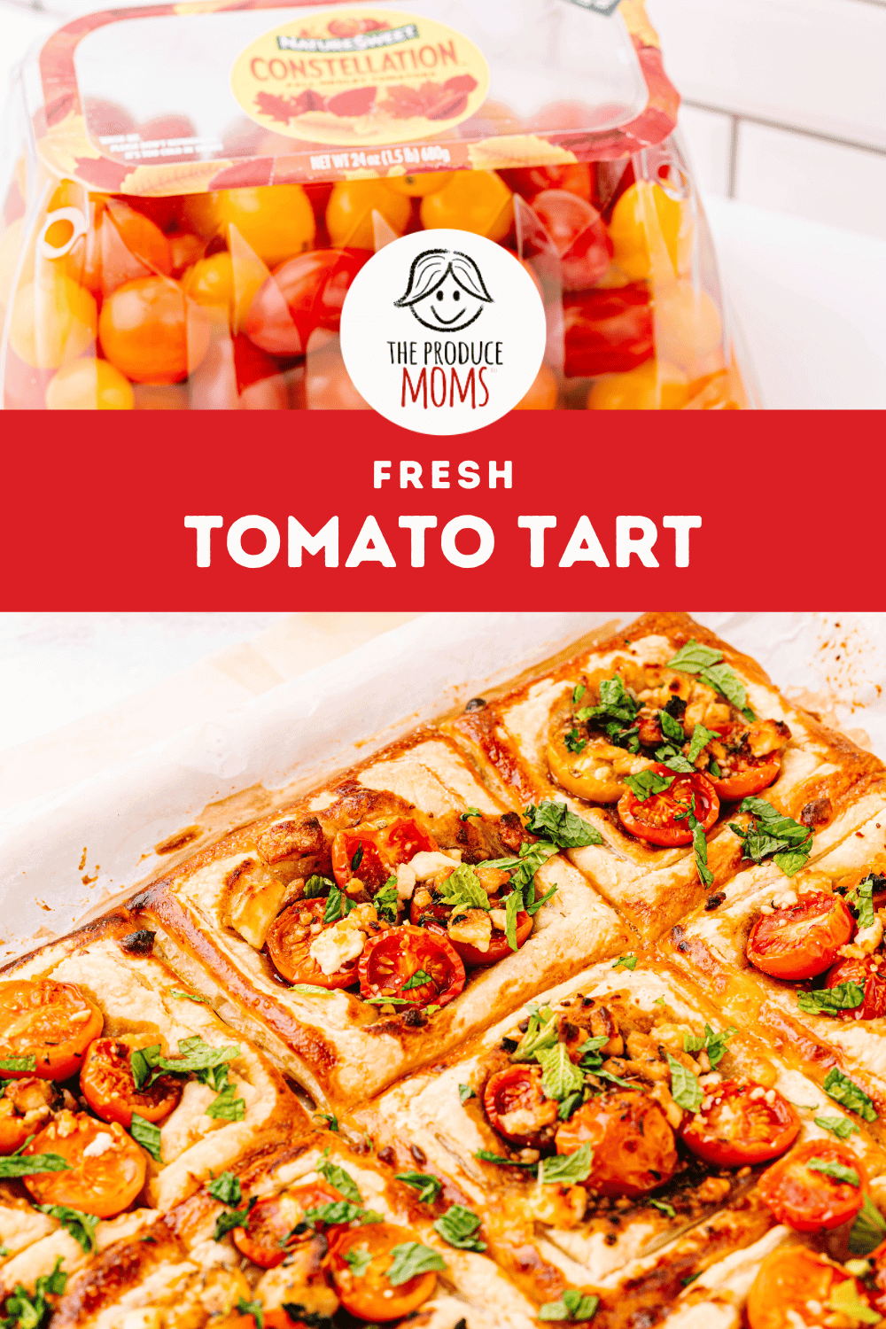 Pinterest Pin Fresh Tomato Tart