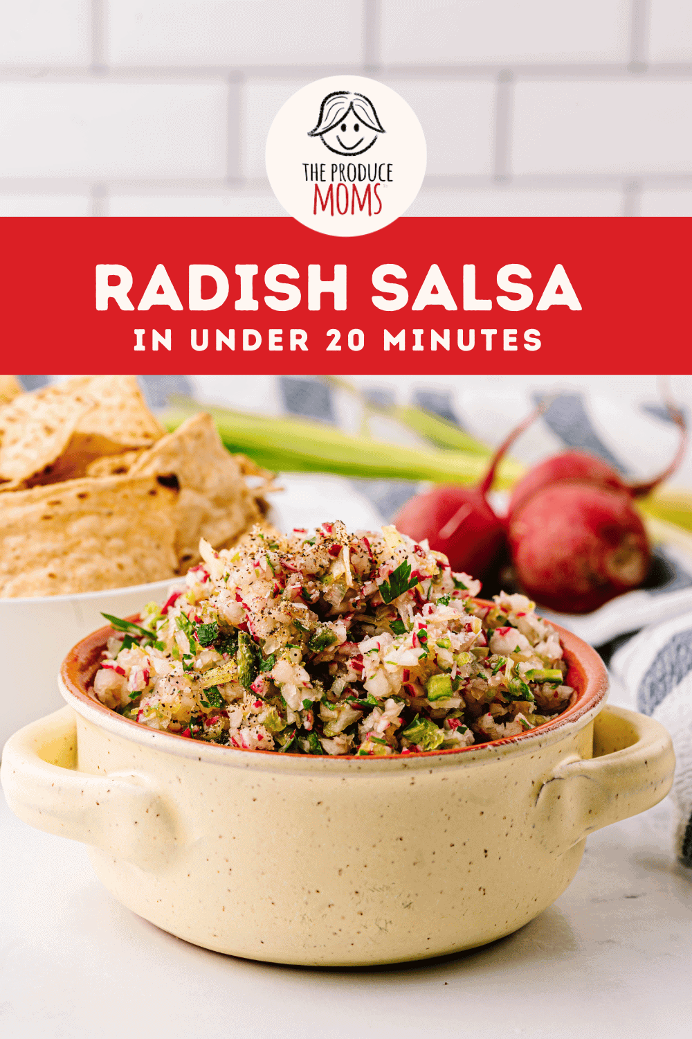 Pinterest Pin Radish Salsa