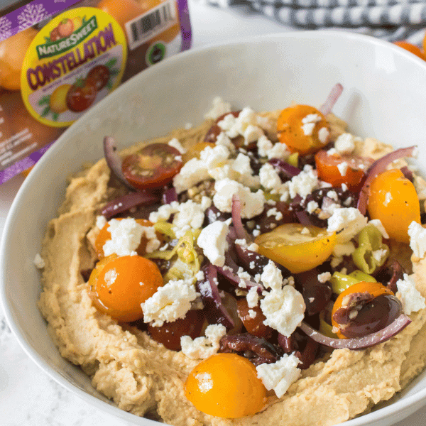 Loaded Greek Hummus with NatureSweet Constellation package