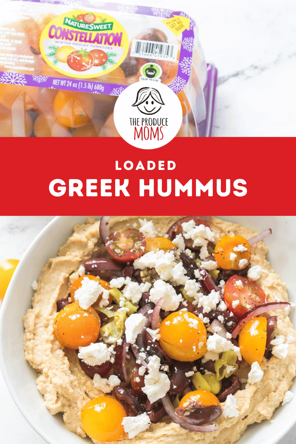 Pinterest Pink Loaded Greek Hummus