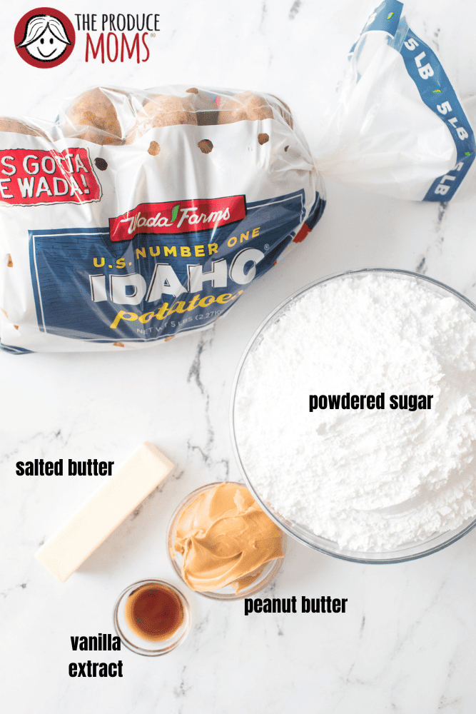 ingredients for potato candy
