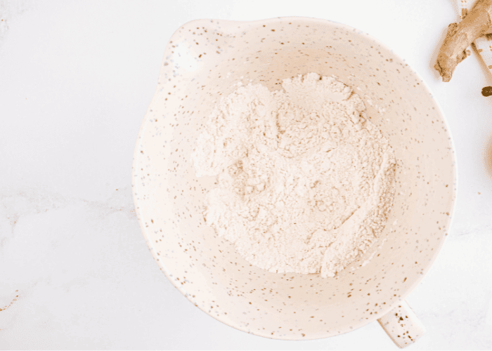 Dry mixture in bowl