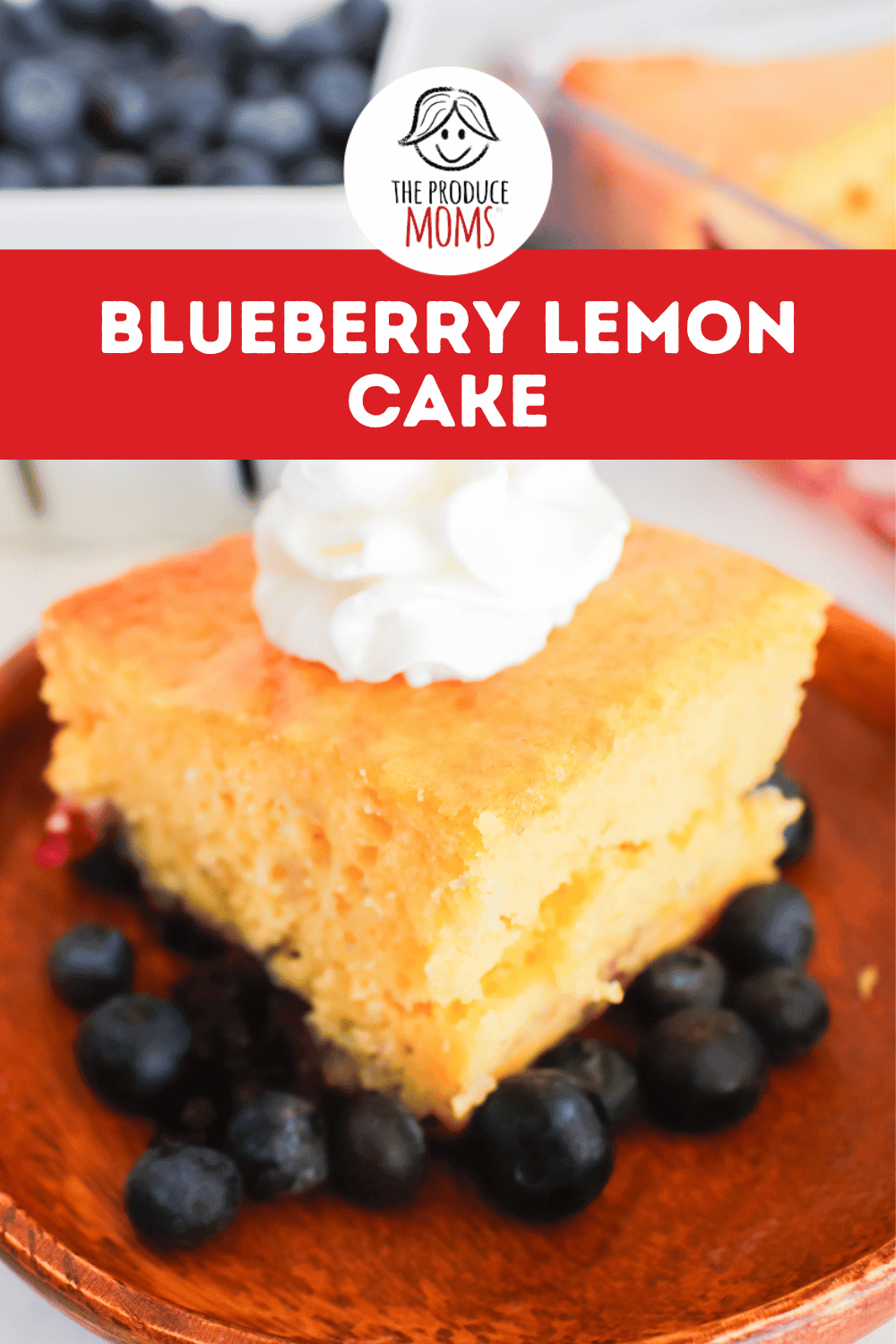 Pinterest Pin Blueberry Lemon Cake