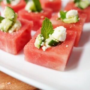 stuffed watermelon salad cups