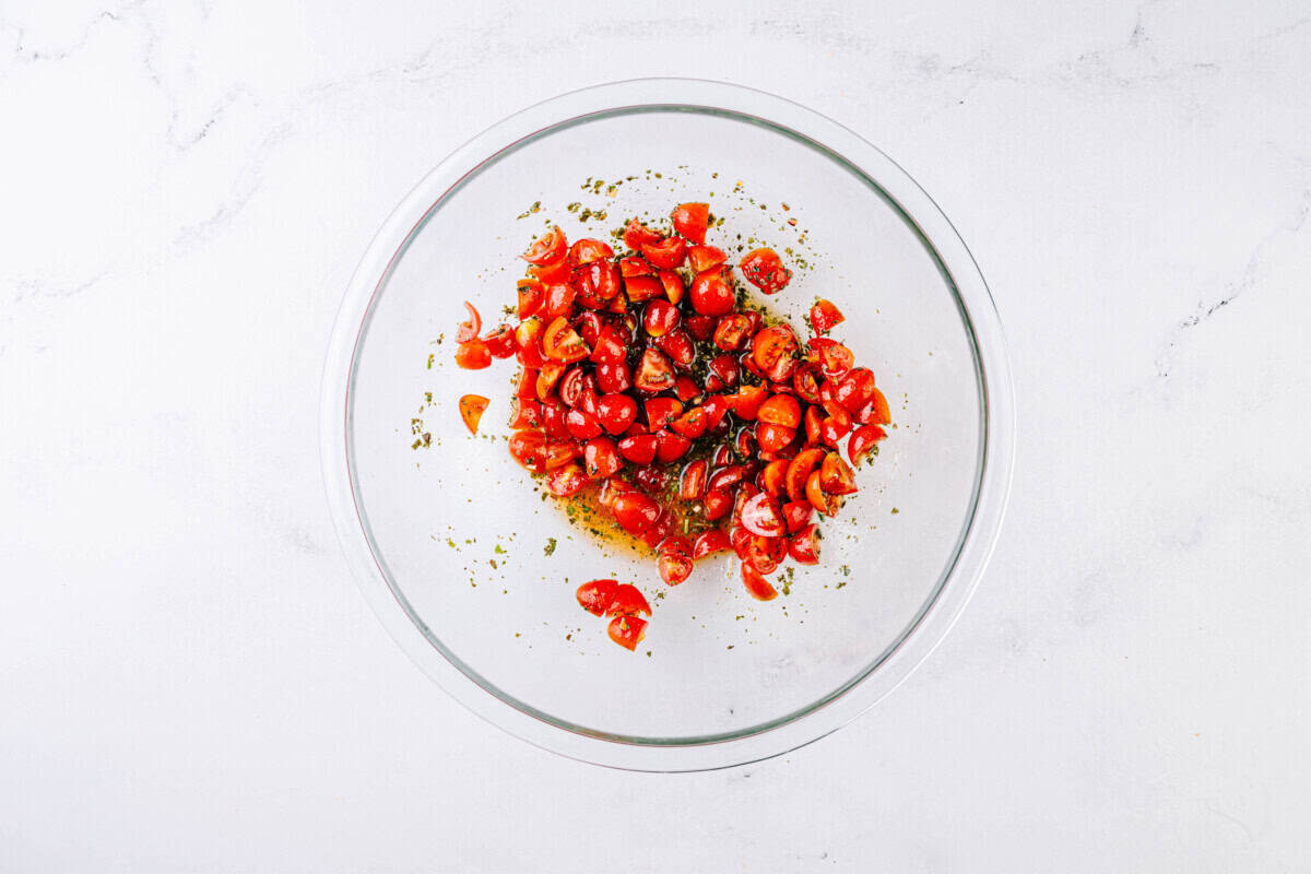Marinate the tomatoes