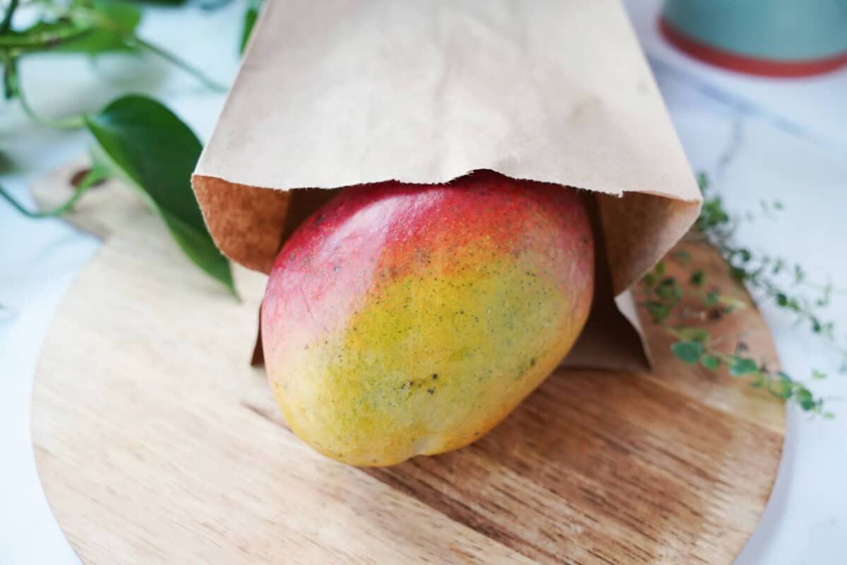 Mango in a Paper Bag