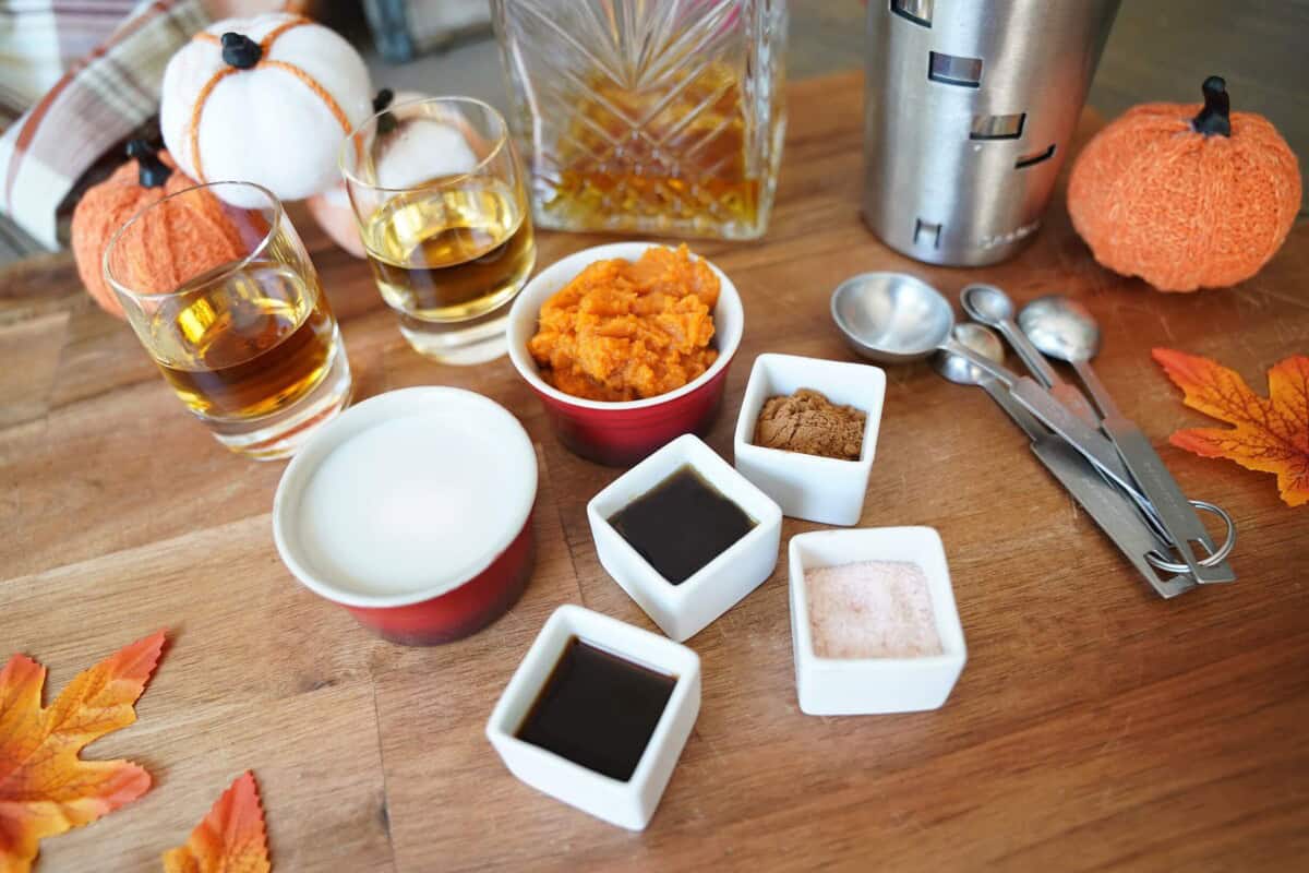 Pumpkin Spice Cocktail Ingredients