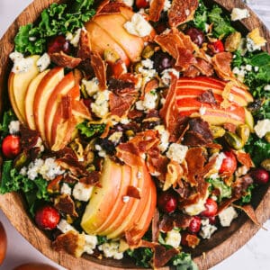 Apple Cranberry and Kale Salad