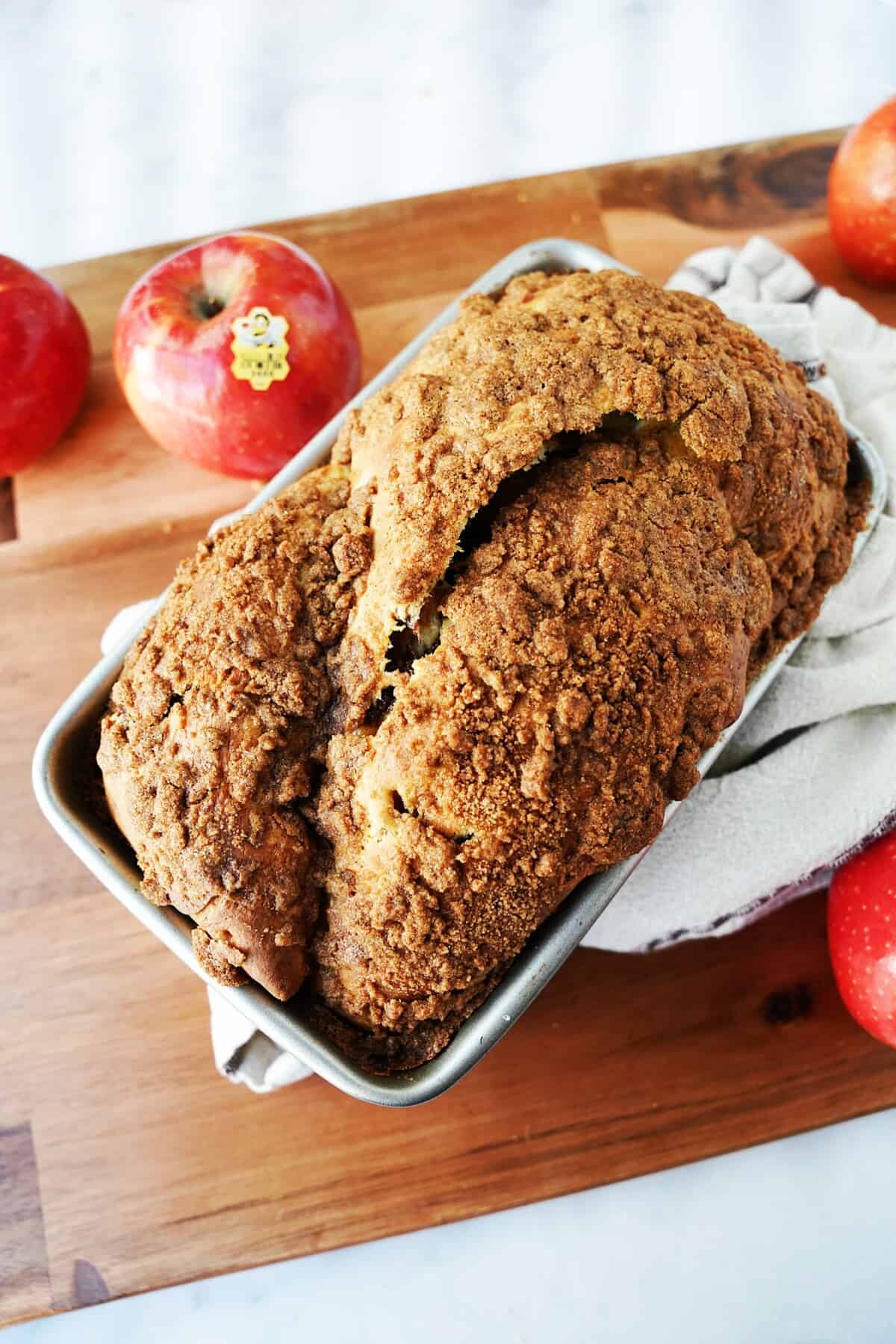 Full loaf of Apple Cinnamon Babka