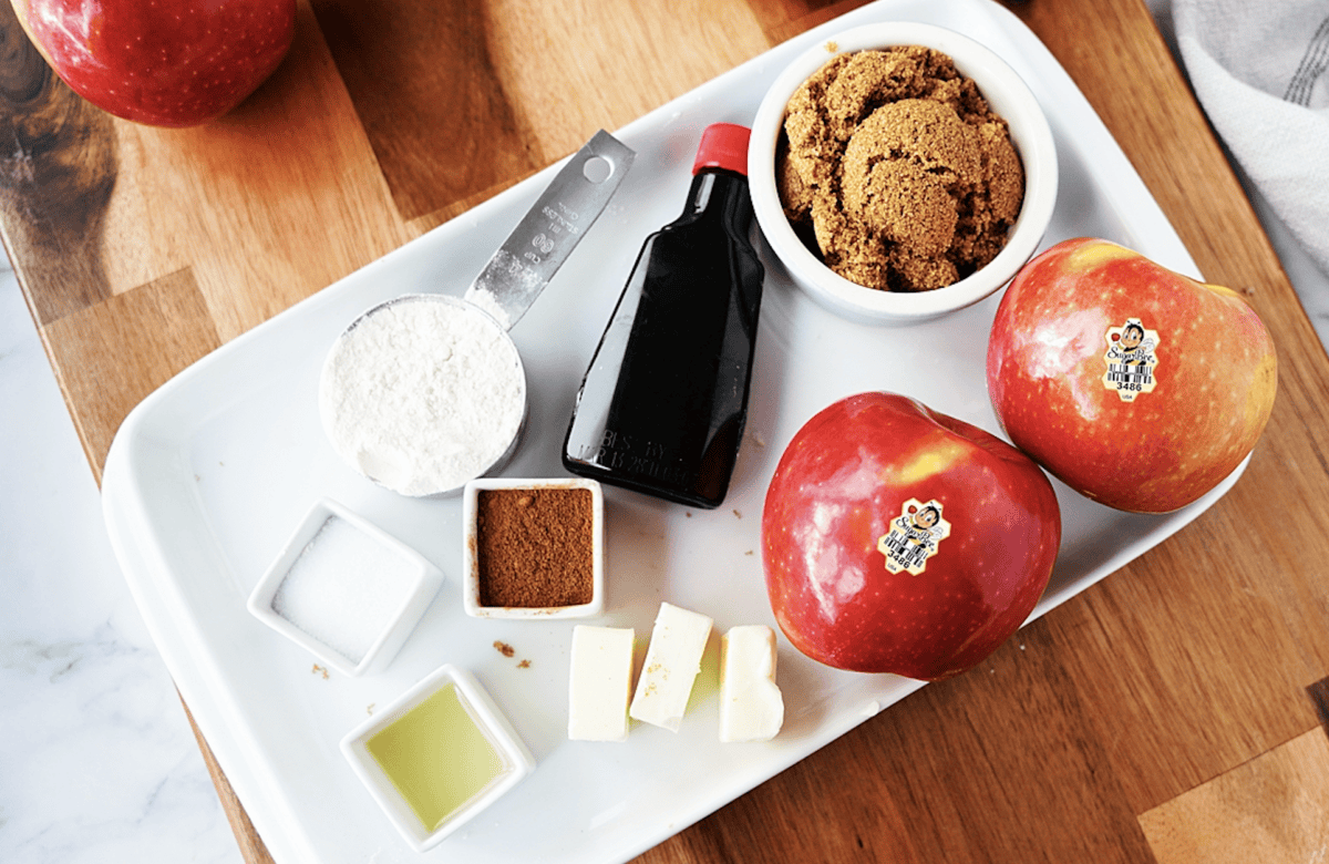 Ingredients for Cinnamon Apple Babka