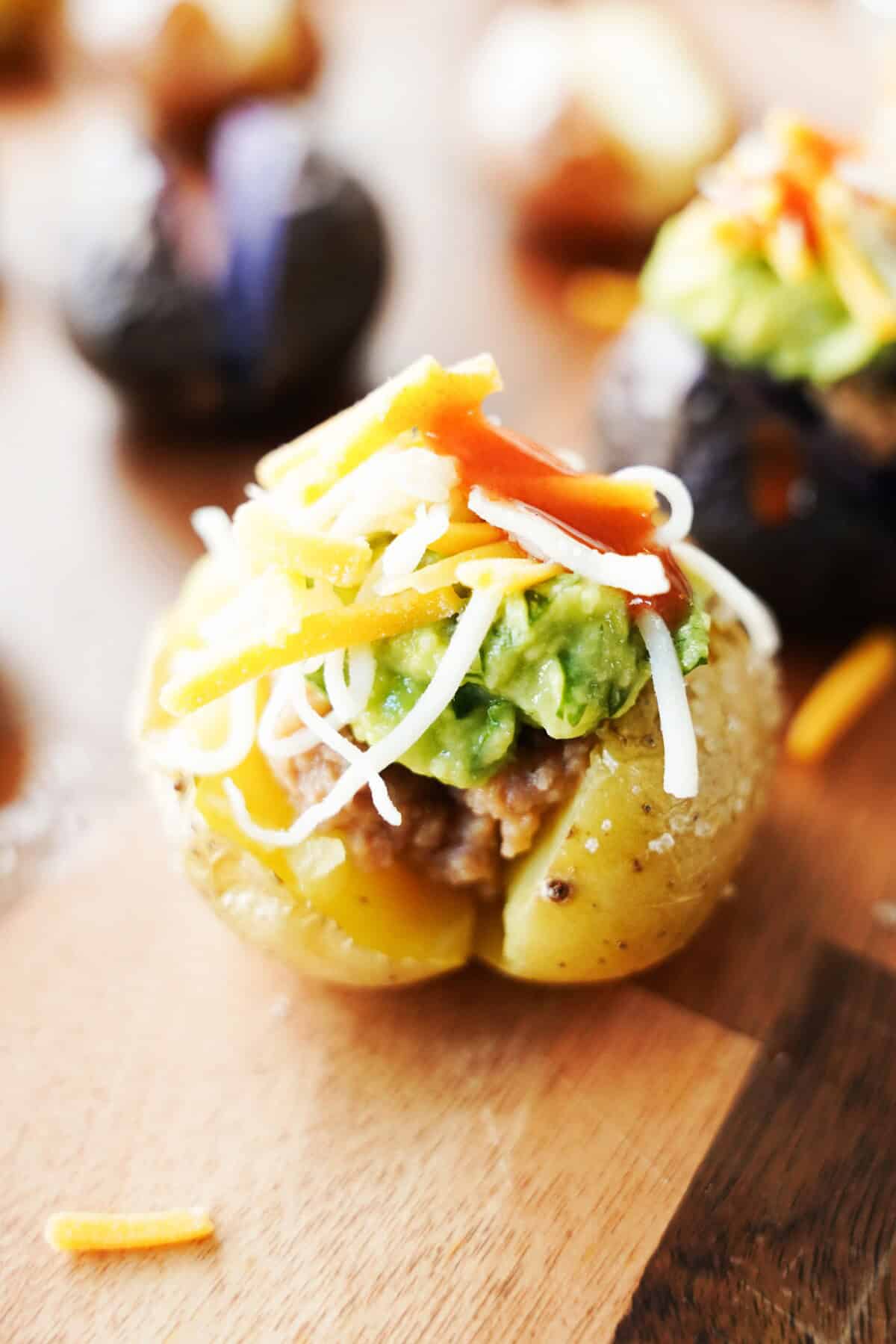 Mexican mini baked potato