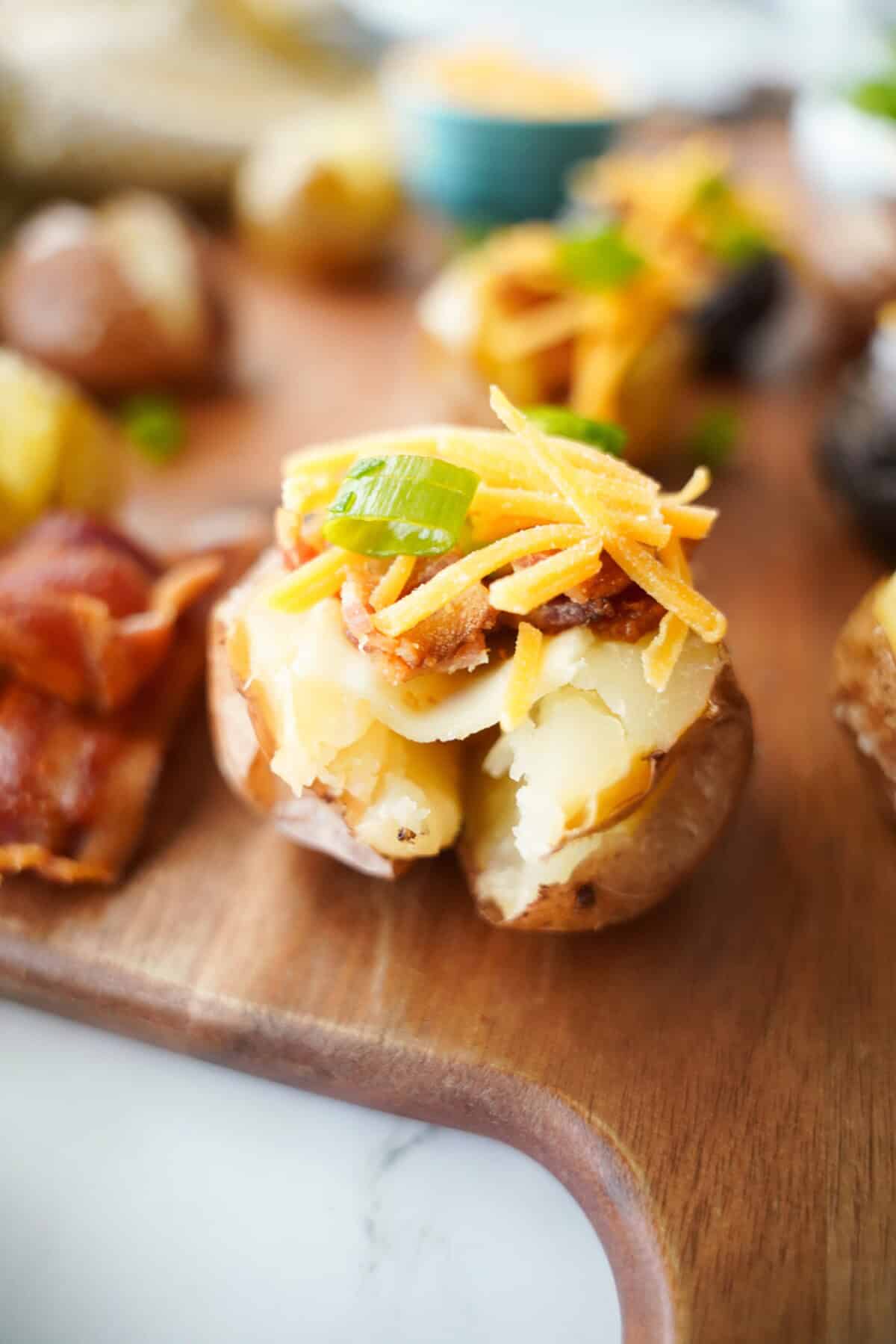 Traditional mini baked potato