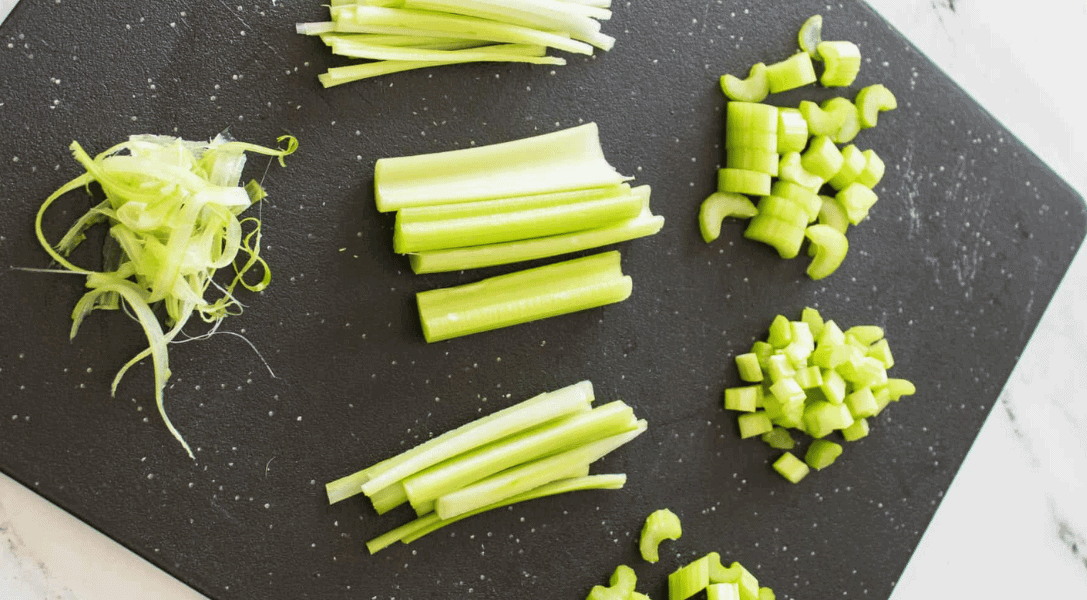 Cut Celery 7 ways blog header