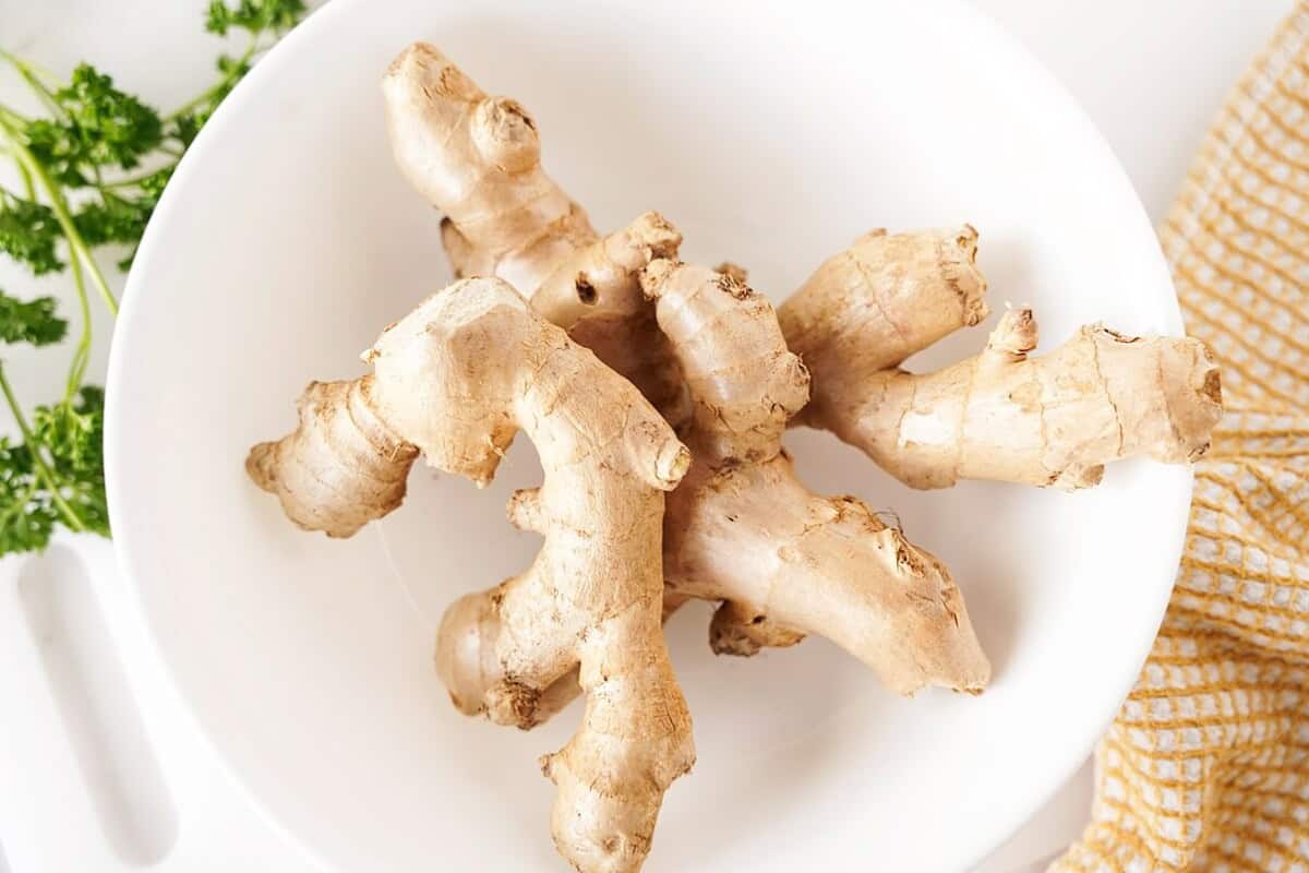 Ginger Root in Bowl