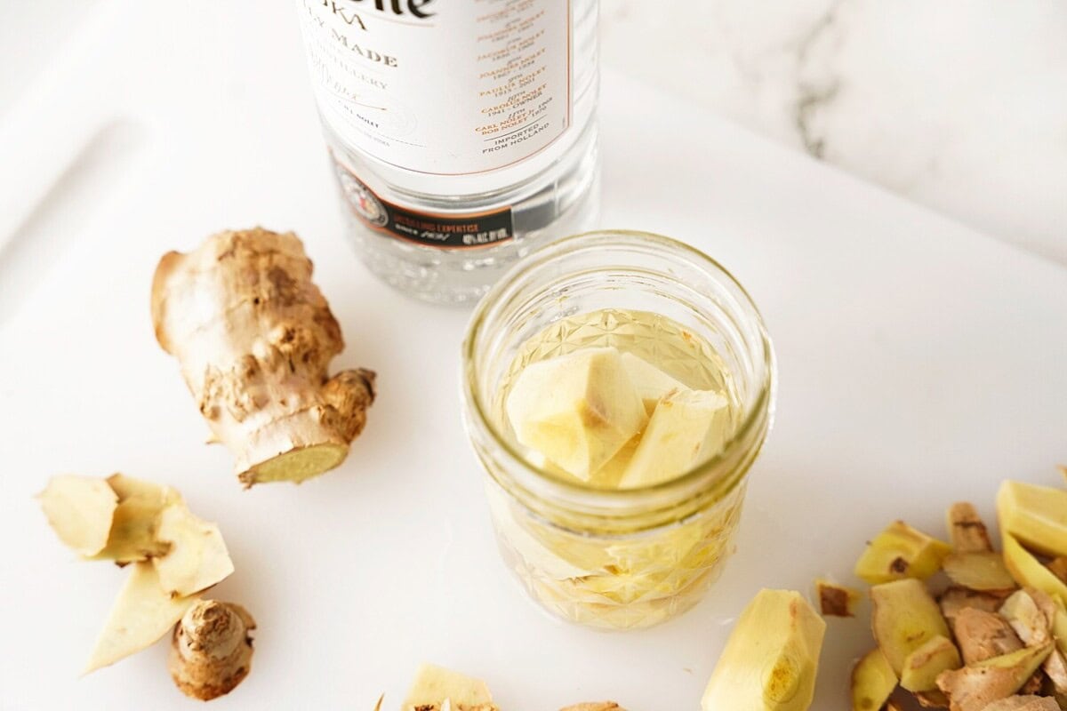 Storing Ginger in Spirit