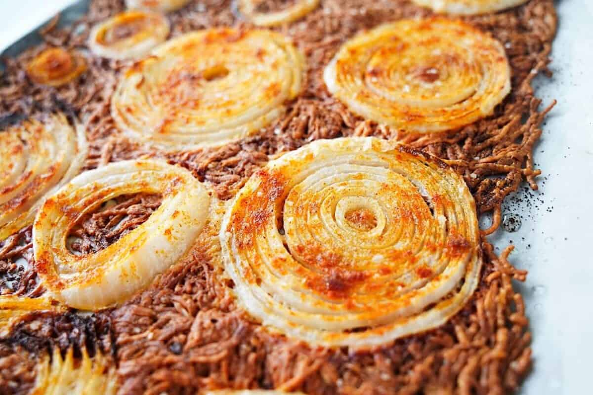 Crispy Onion Chips Out of Oven