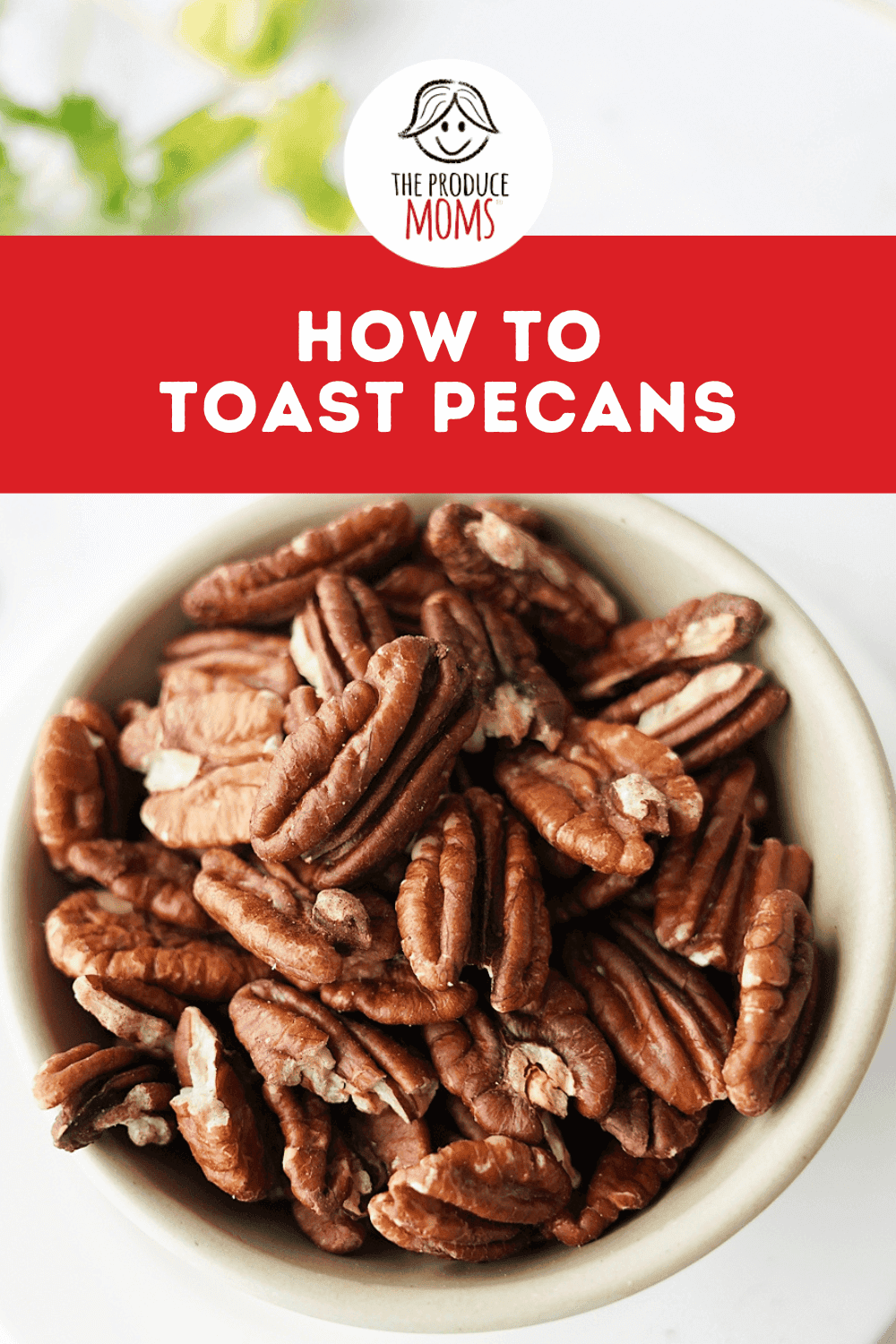 Pinterest Pin How to Toast Pecans