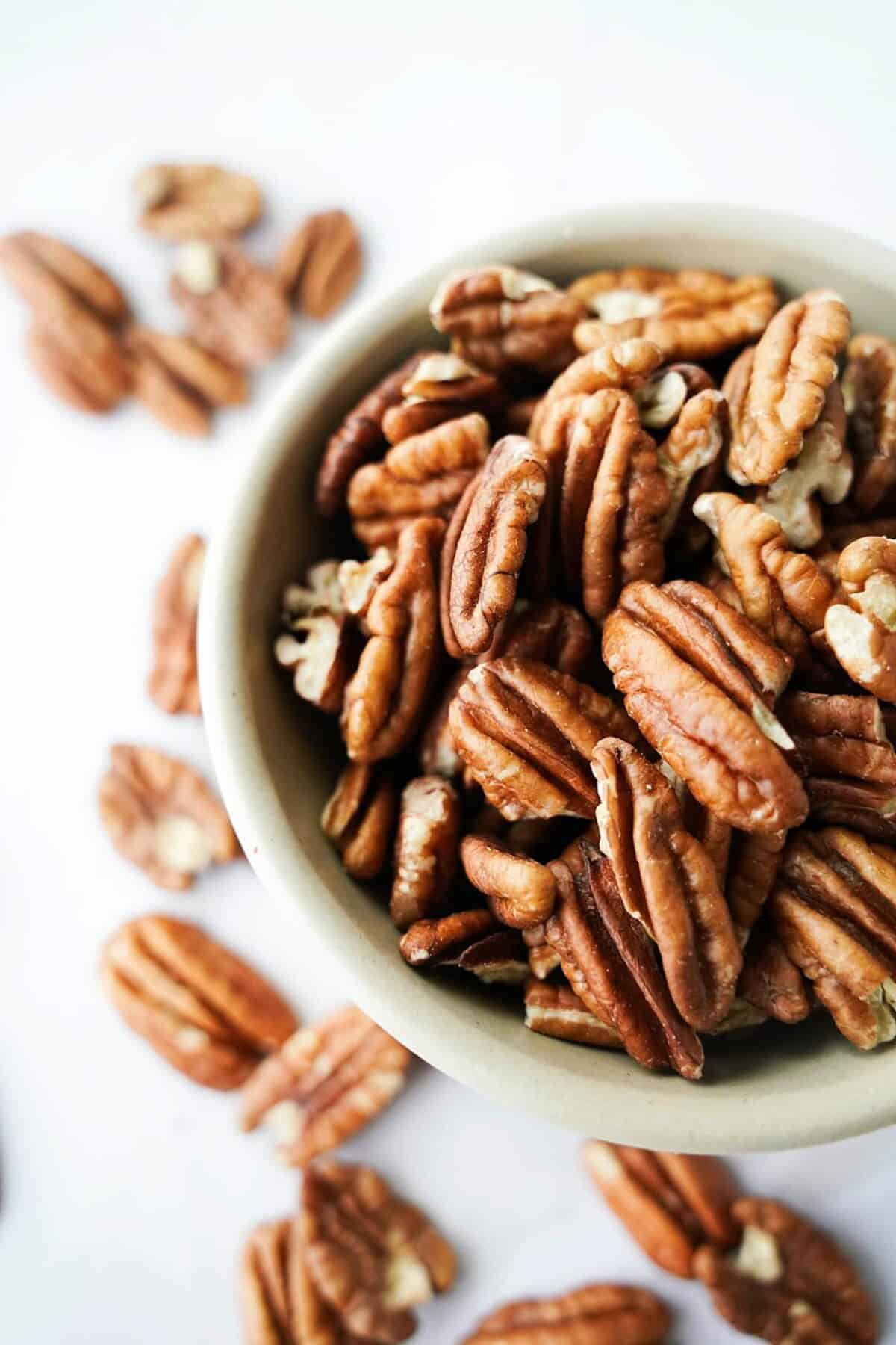 Vertical Pecans in Bowl
