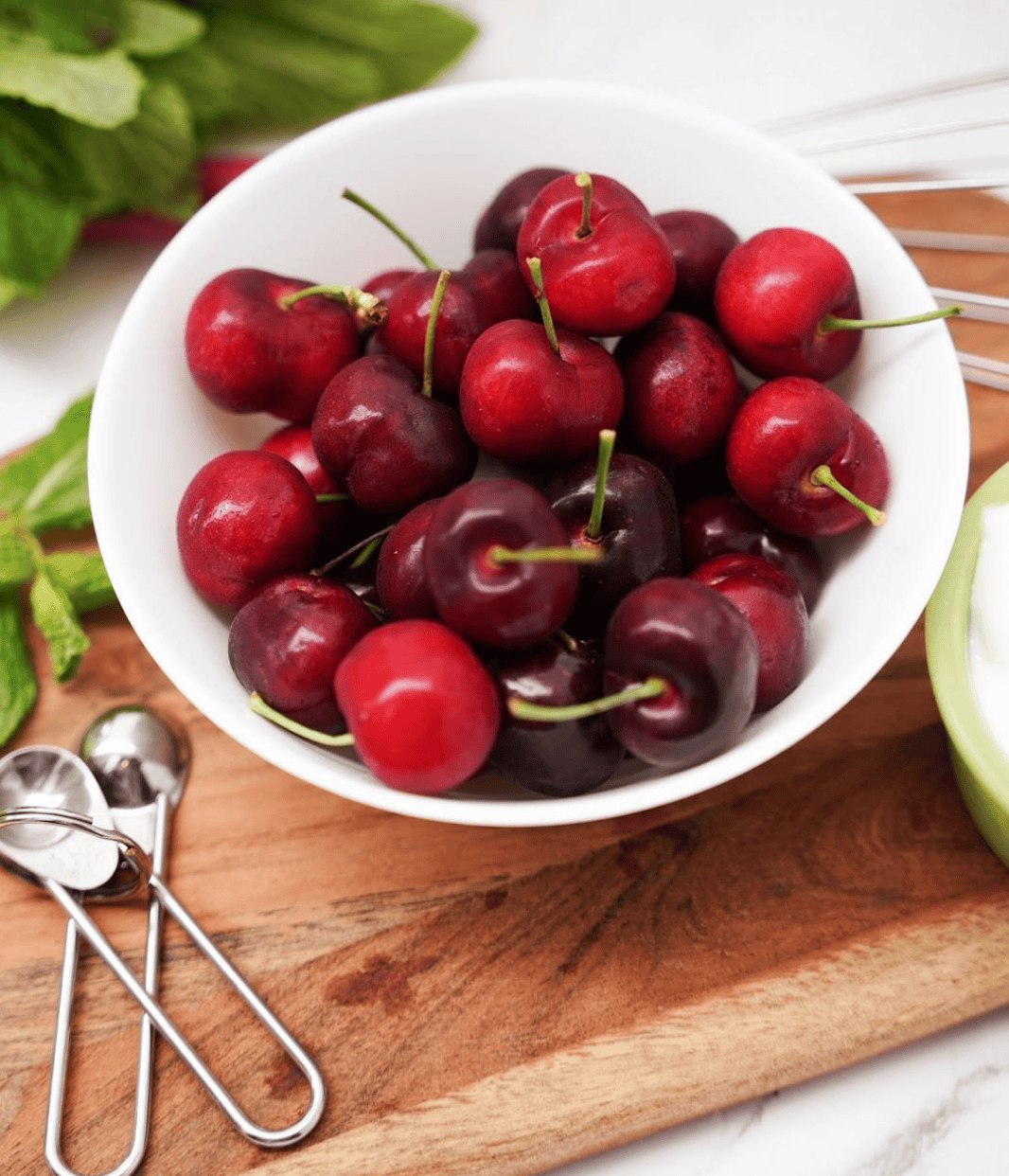 Cherries in a bowl