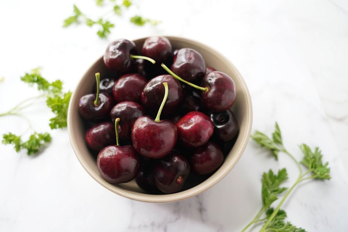 Cherries in a bowl