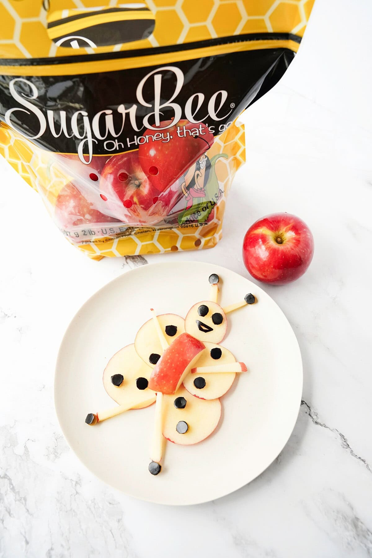 SugarBee apples make the best honey bee snack idea