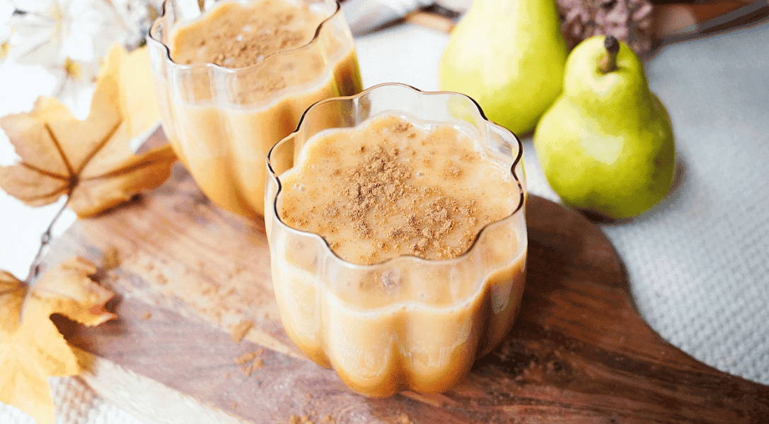 Blog Header Pumpkin Spice Pear Smoothie