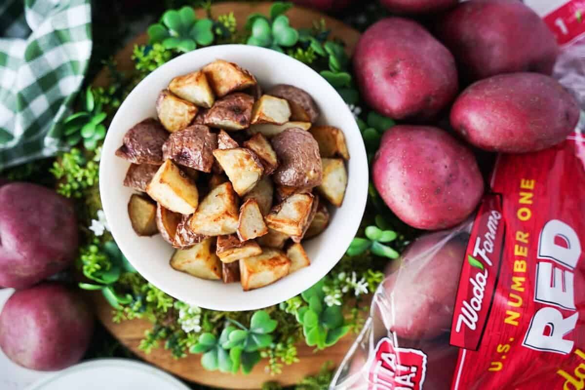 Roasted red Potatoes in a bowl