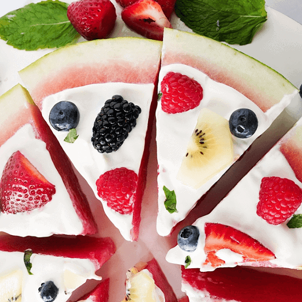 slices of watermelon pizza
