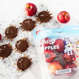 Chocolate Covered Spider Apples