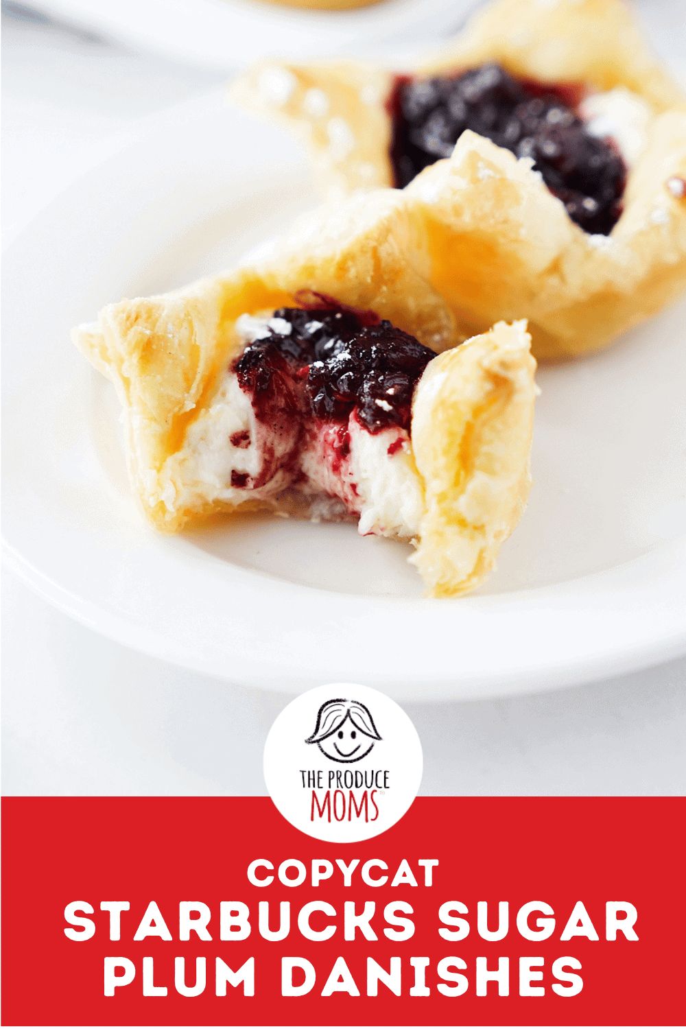 Pinterest Pin: Copycat Starbucks Sugar Plum Danishes