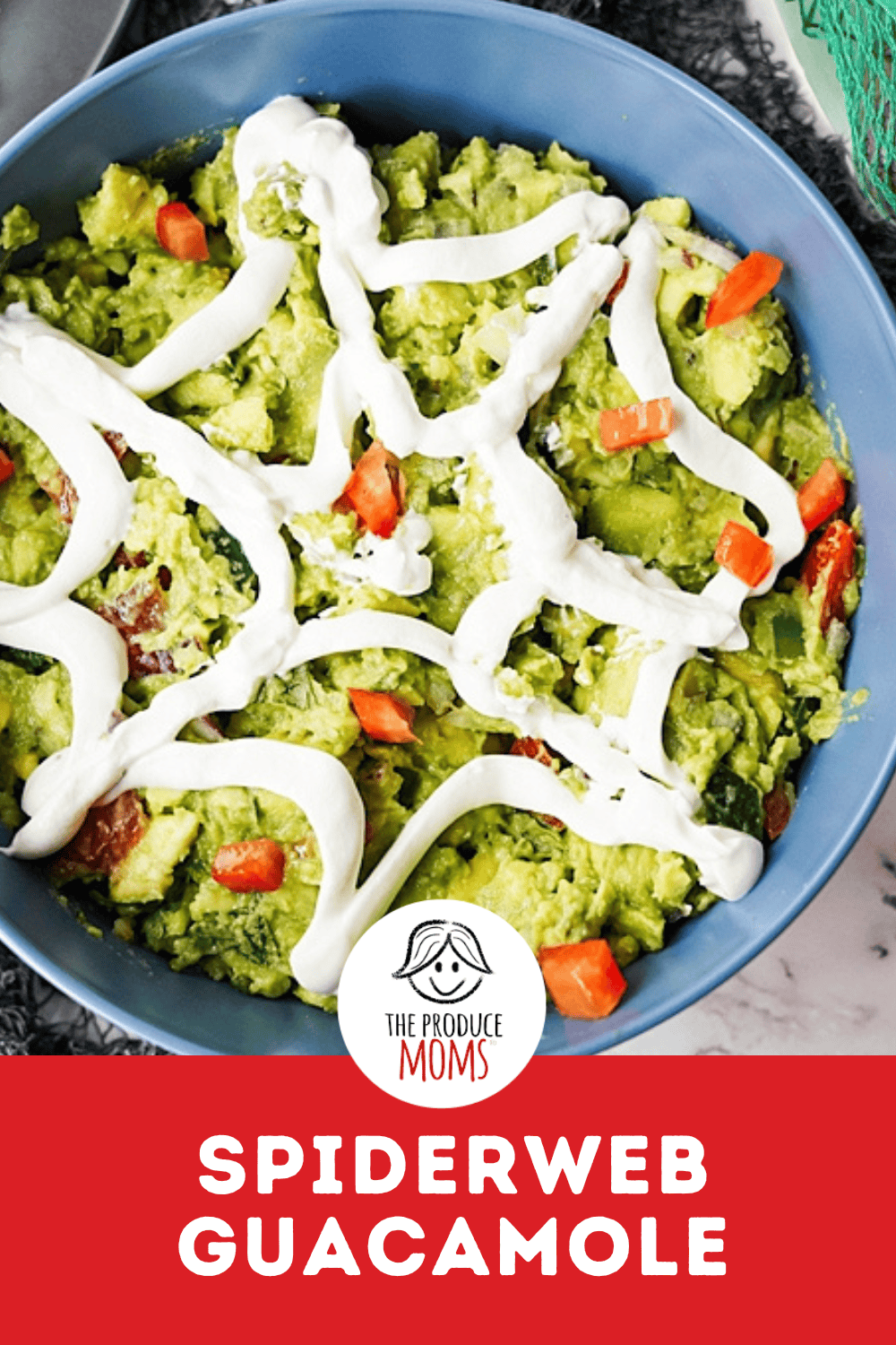 Pinterest Pin Spiderweb Guacamole