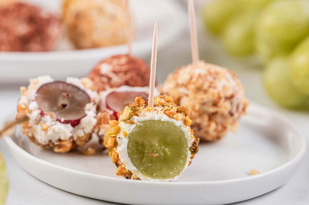 Green grape truffle