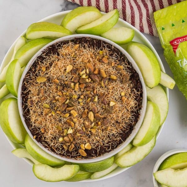 Dubai Chocolate Fruit Dip with Crunch Pak apple slices