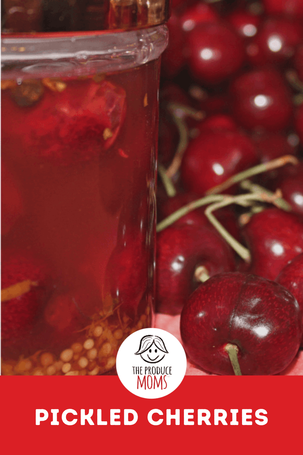 Pinterest Pin Pickled Cherries