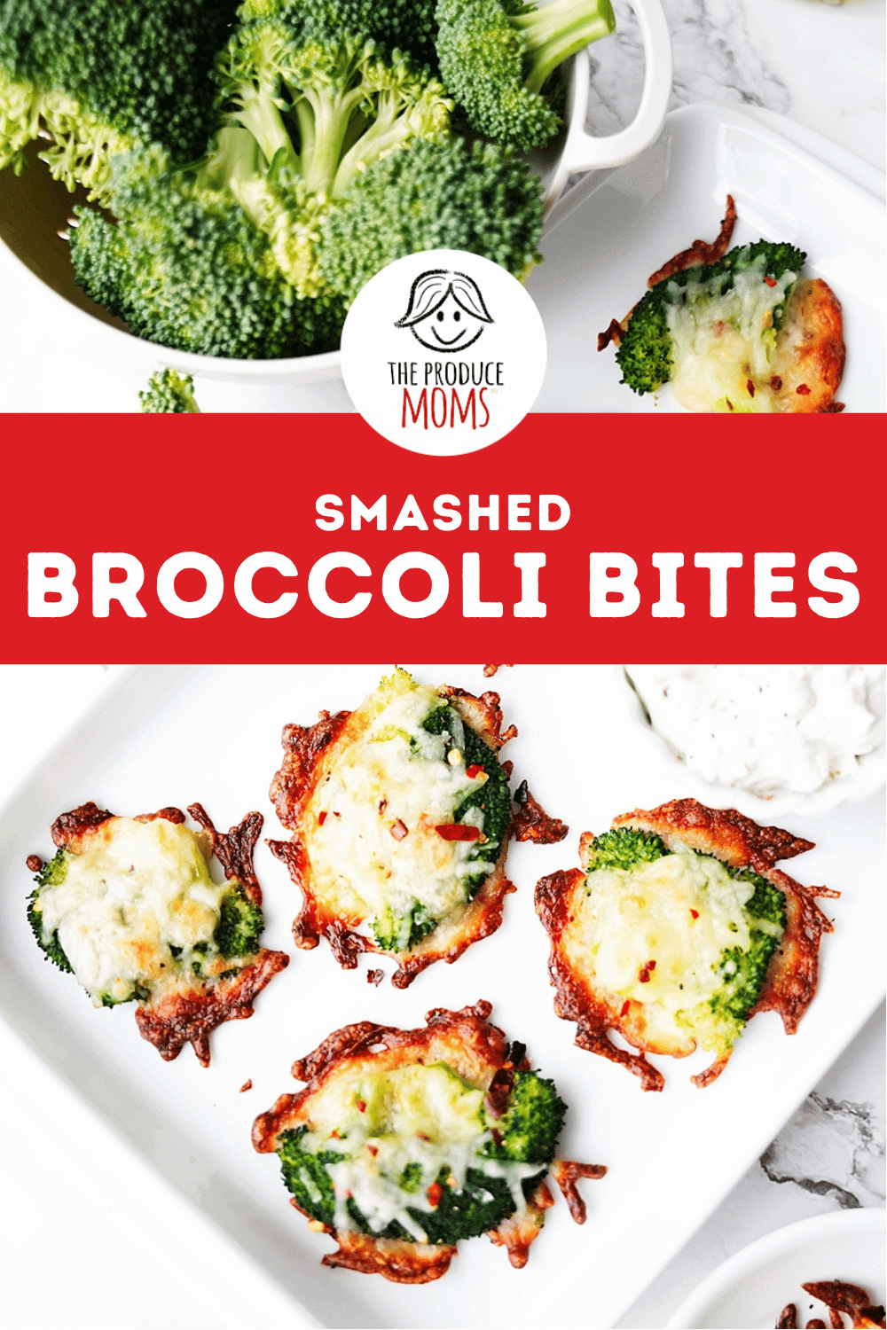 Pinterest Pin Smashed Broccoli Bites