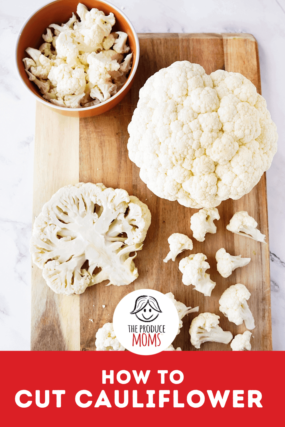 Pinterest Pin How To Cut Cauliflower
